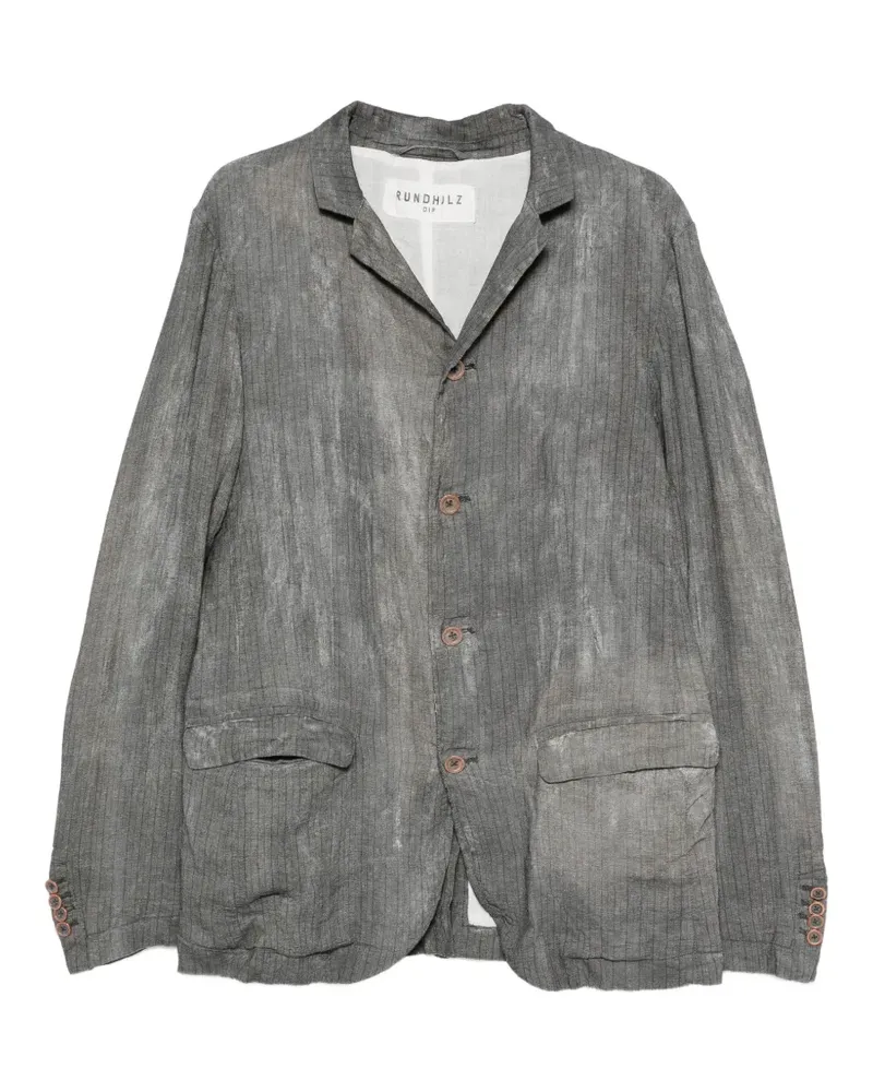 Studiorundholz pinstripe-pattern notched-lapels jacket - Grau Grau