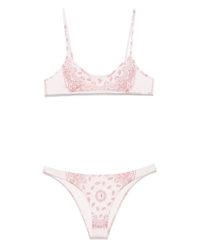 ATTICO Bikini mit Paisley-Print - Rosa Rosa