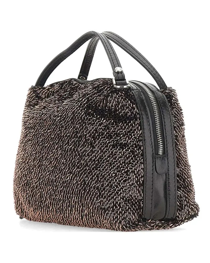 Gianni Chiarini small Alifa sequin-embellished tote bag - Braun Braun