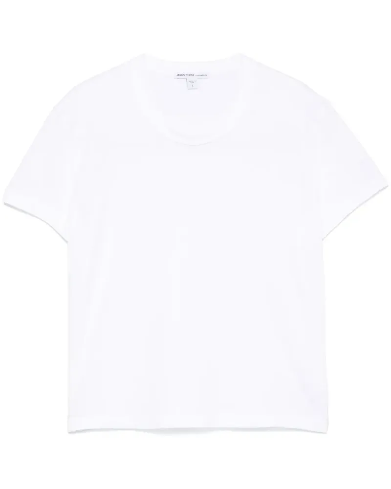 James Perse T-Shirt mit rundem Ausschnitt - Weiß Weiß