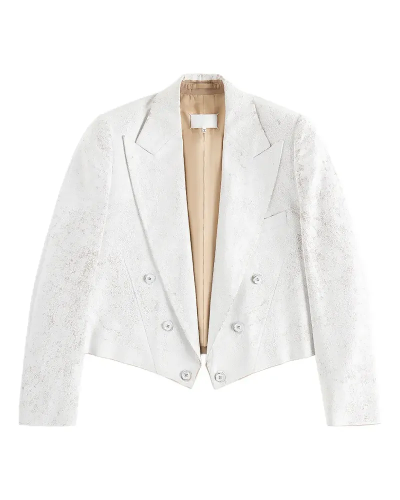 Maison Margiela Bianchetto Cropped-Blazer - Weiß Weiß