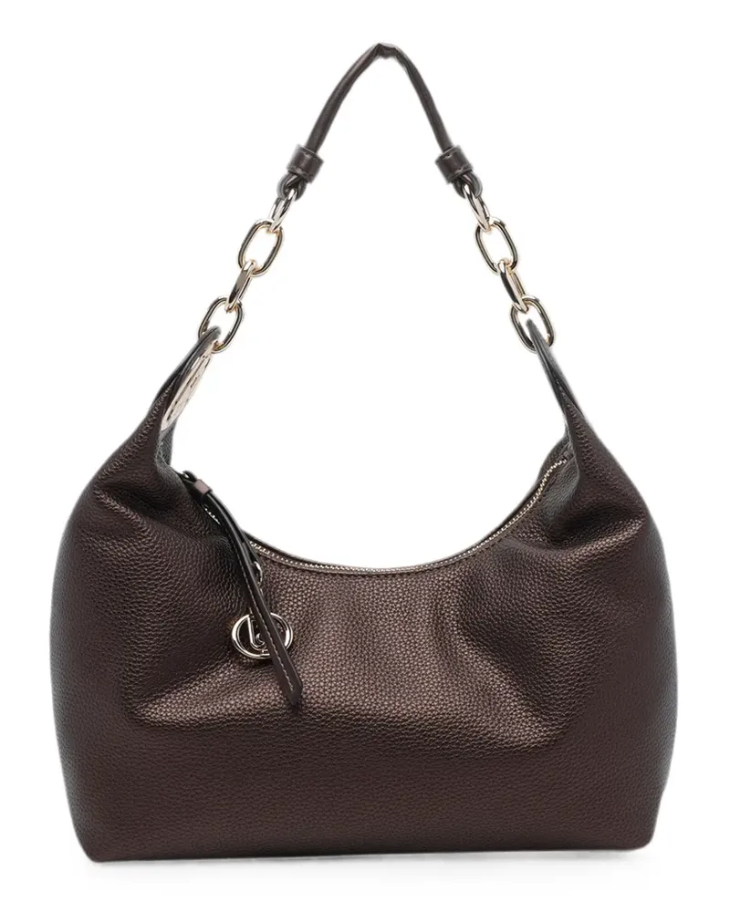 Liu Jo chain-link metallic-effect tote bag - Braun Braun