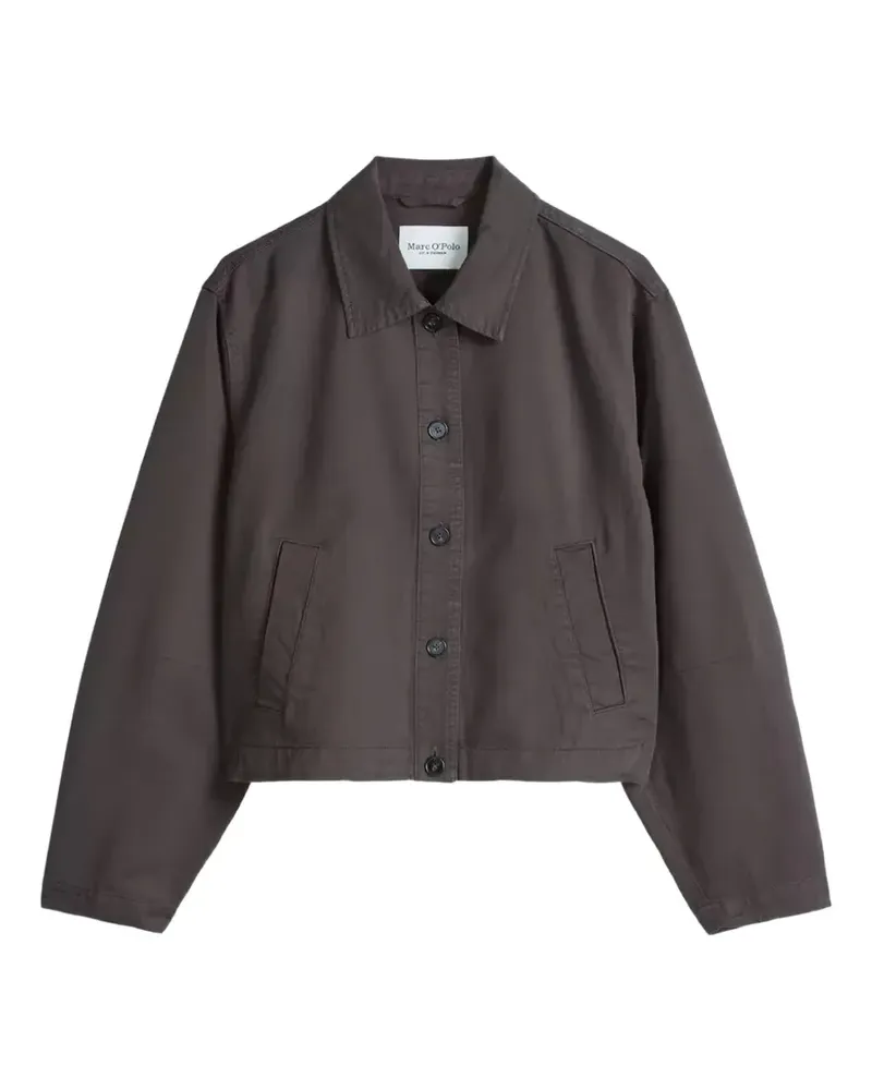 Marc O'Polo Cropped-Jacke mit Knöpfen - Grau Grau