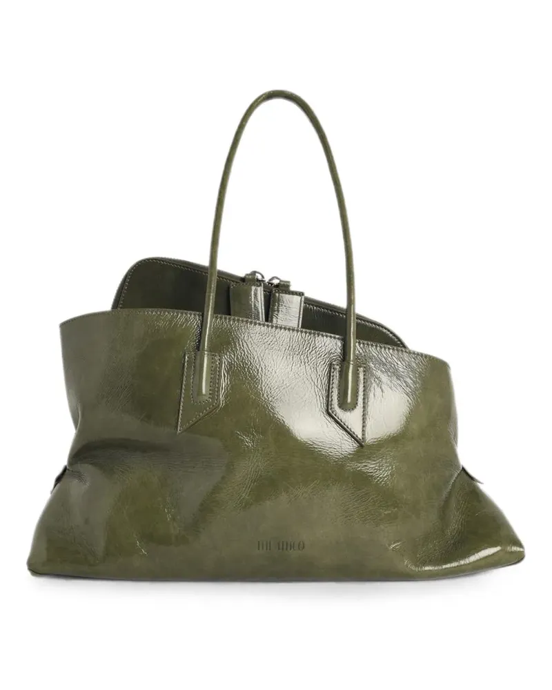 ATTICO medium La Passeggiata leather tote bag - Grün Grün