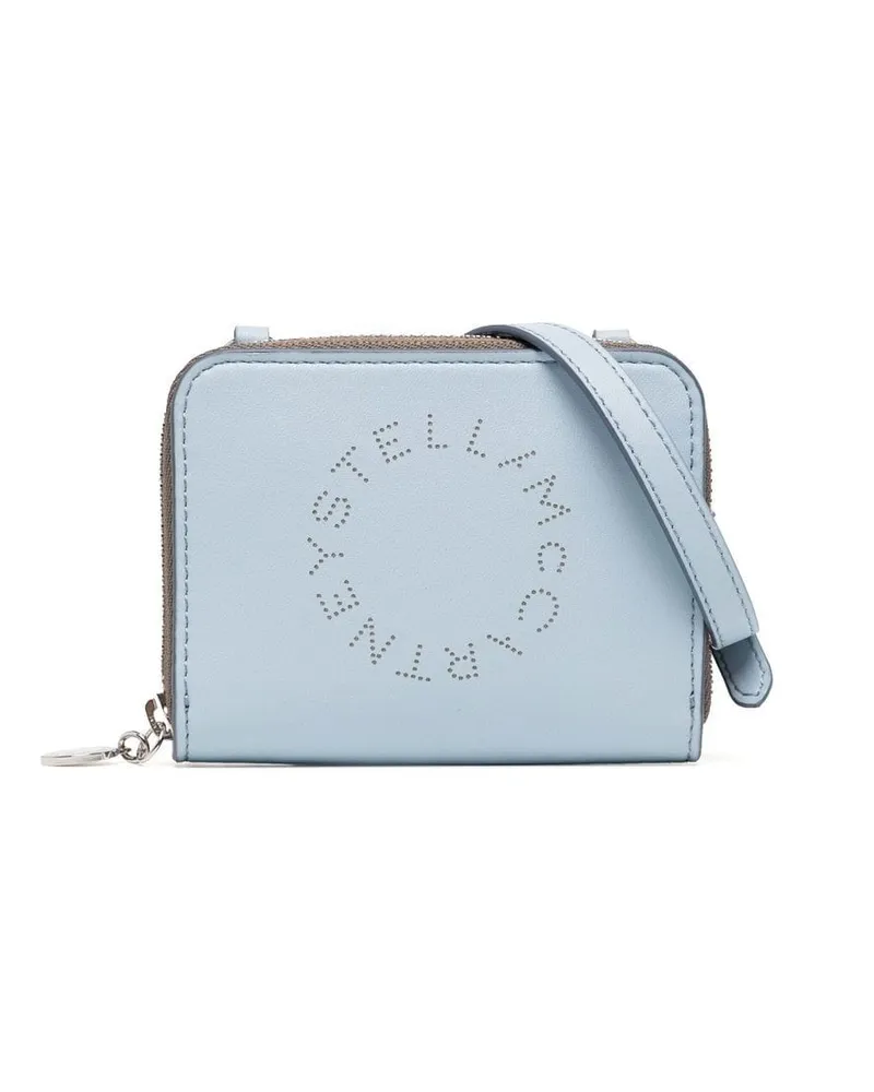 Stella McCartney Kartenetui mit Stella-Logo Blau