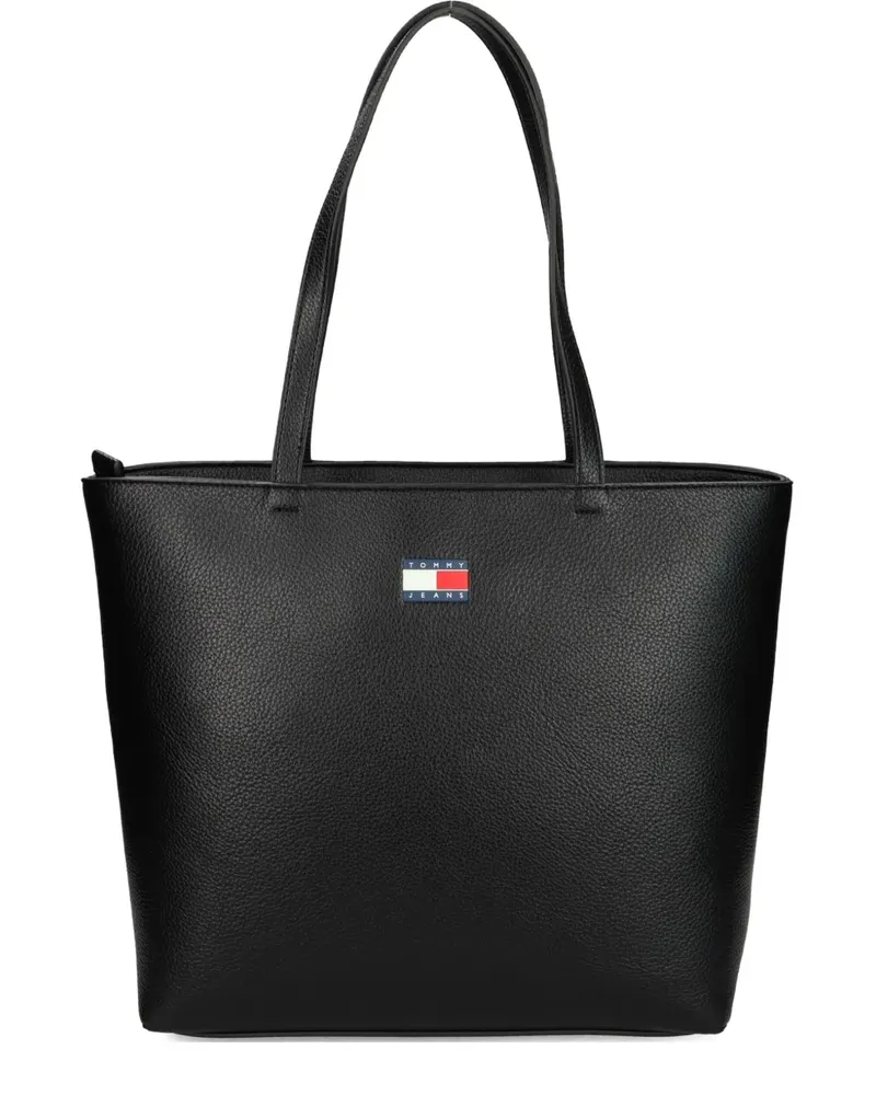 Tommy Hilfiger Handtasche mit Logo-Schild - Schwarz Schwarz