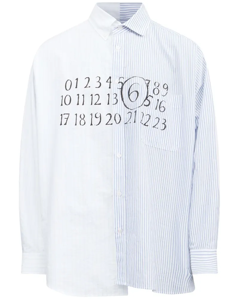 Maison Margiela Asymmetrisches Hemd - Weiß Weiß