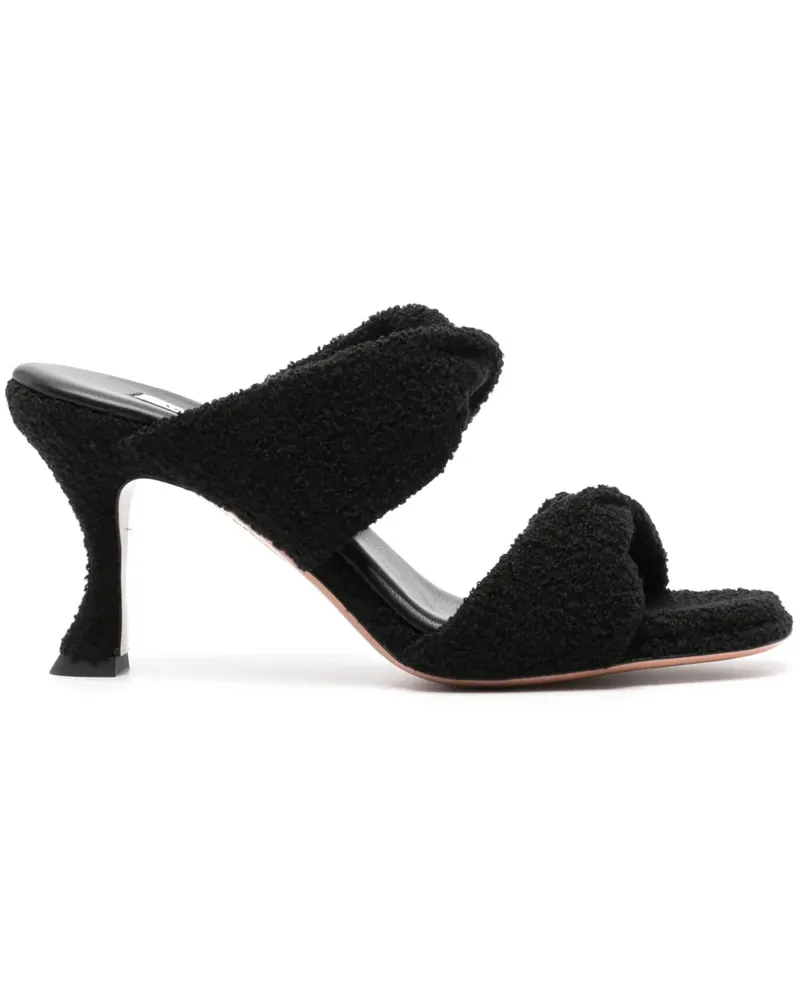 Aquazzura Mules 85mm - Schwarz Schwarz