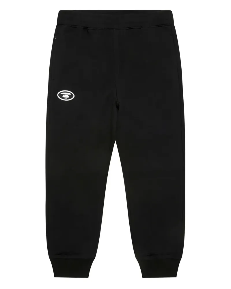 BAPE Jogginghose mit Logo-Stickerei - Schwarz Schwarz