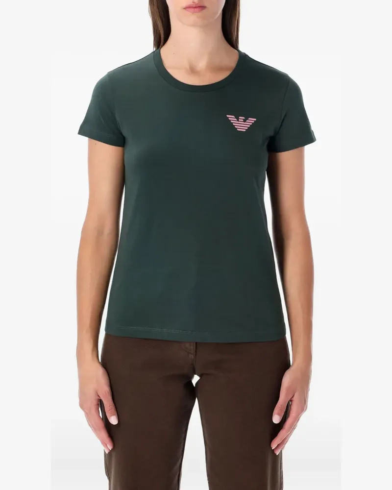 Emporio Armani T-Shirt mit Logo-Grafik - Grün Grün