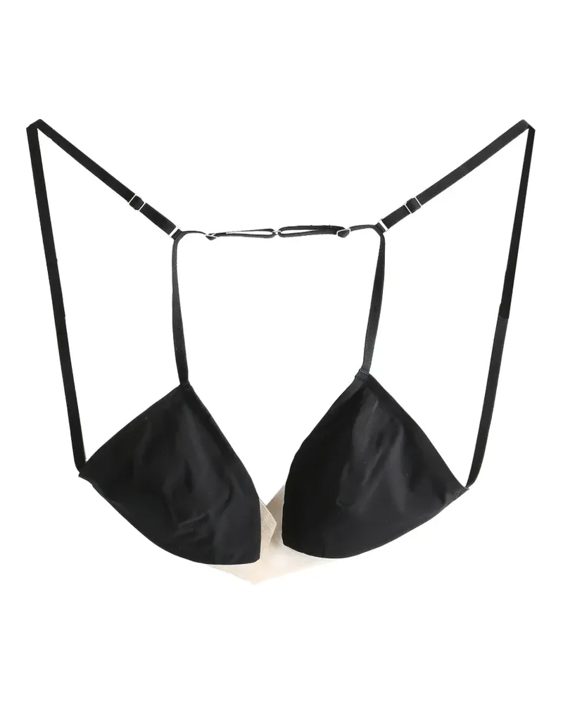 Rick Owens triangle-cup bra - Schwarz Schwarz