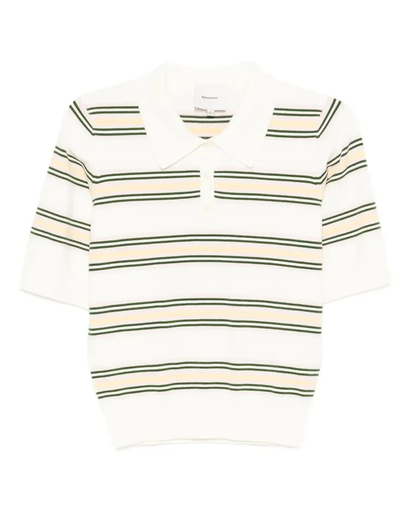 Reformation Campbell Poloshirt - Nude Nude