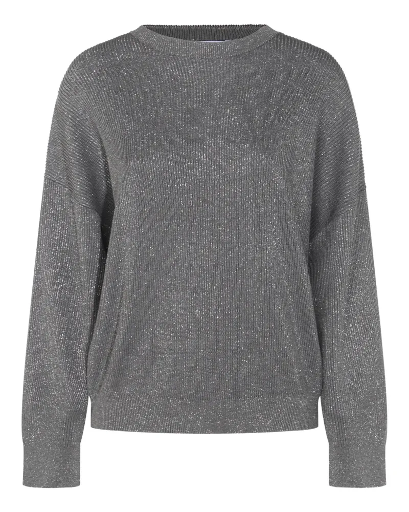 Brunello Cucinelli Pullover aus Lurex - Grau Grau