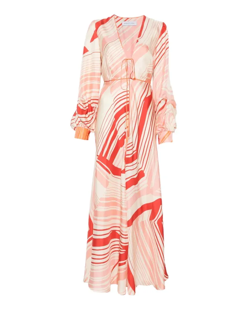 Raquel Diniz Valerie long-sleeves maxi dress - Nude Nude