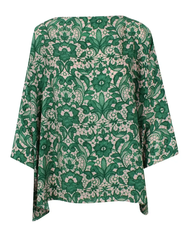 Gianluca Capannolo floral-lace blouse - Grün Grün