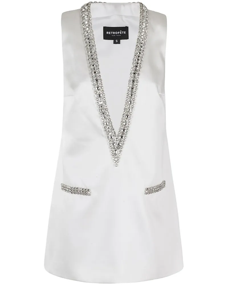 Retrofête Nancie Minikleid - Weiß Weiß