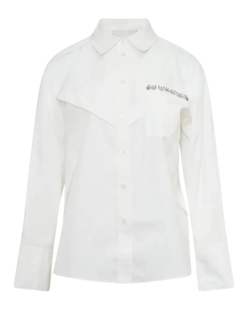3.1 phillip lim embellished-pocket shirt - Weiß Weiß