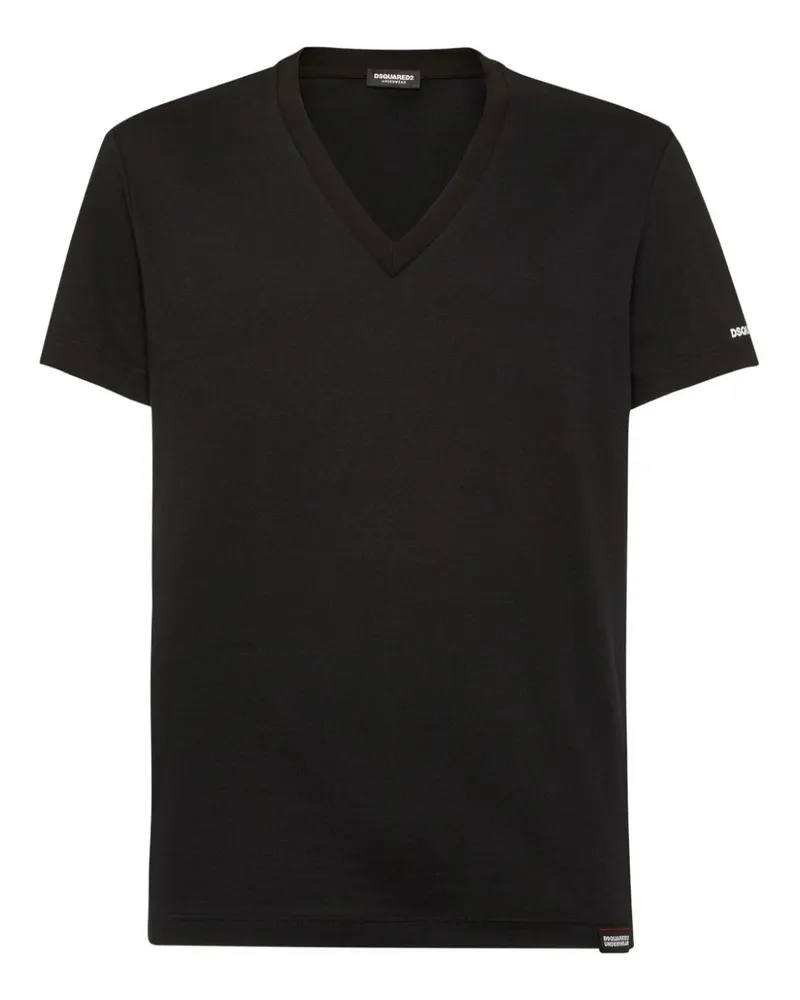 Dsquared2 T-Shirt mit Logo-Print - Schwarz Schwarz