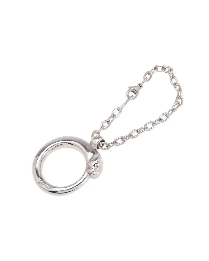 Cartier 2000-2025 Silver Tone Panthere Chain key chain - Silber Silber