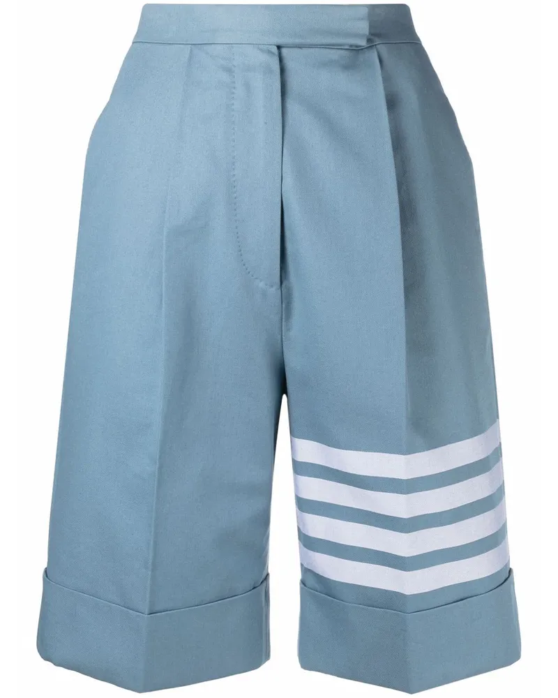 Thom Browne Shorts mit diagonalen Streifen Blau