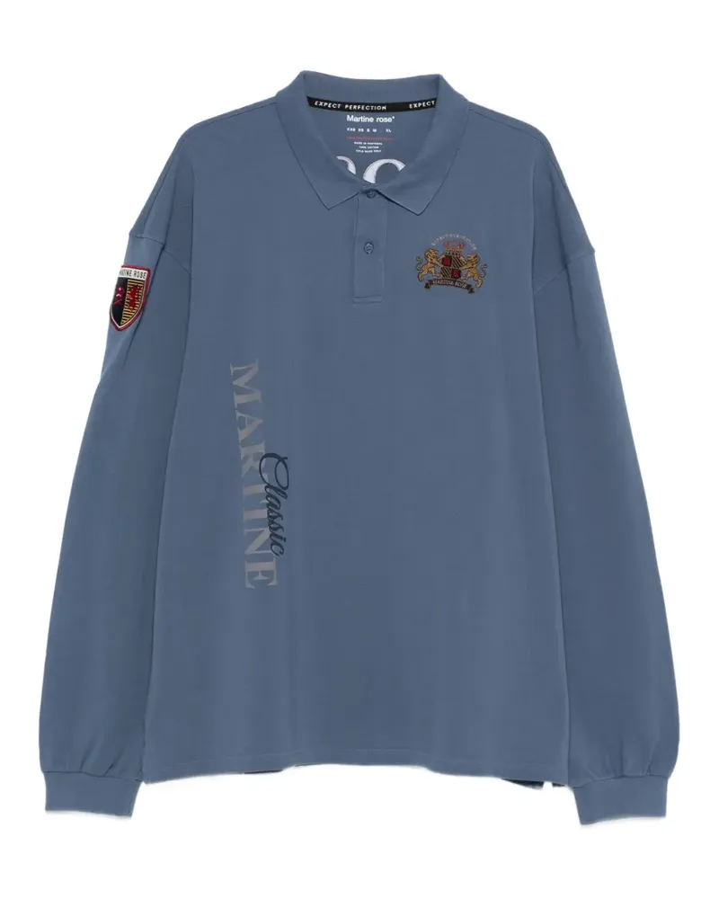 Martine Rose logo polo shirt - Blau Blau