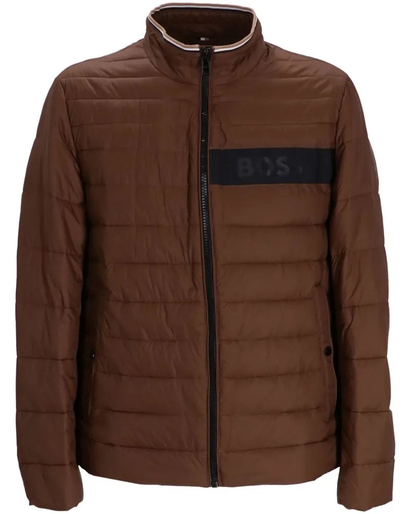 HUGO BOSS Darolus Jacke mit Logo-Print - Braun Braun