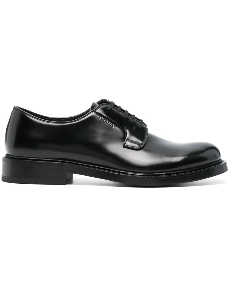 Prada Oxford-Schuhe mit Logo-Prägung - Schwarz Schwarz