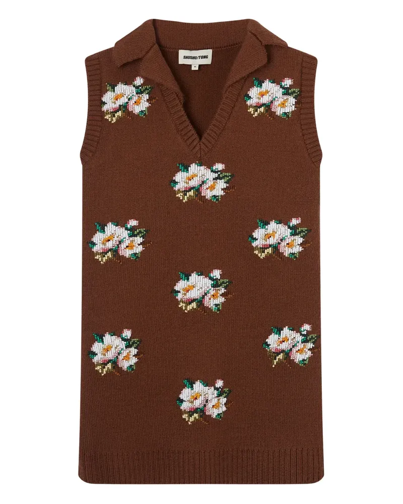 SHUSHU/TONG floral mini dress - Braun Braun