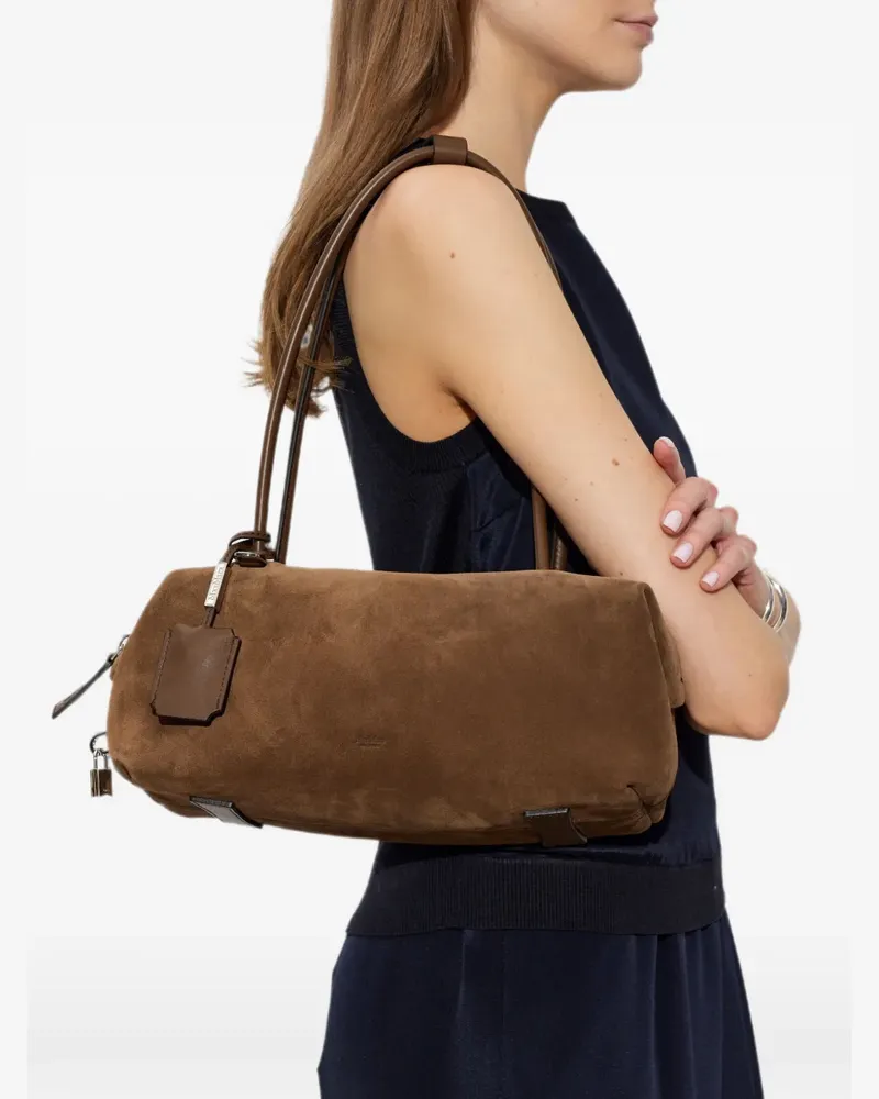 Max Mara Schultertasche aus Wildleder - Braun Braun