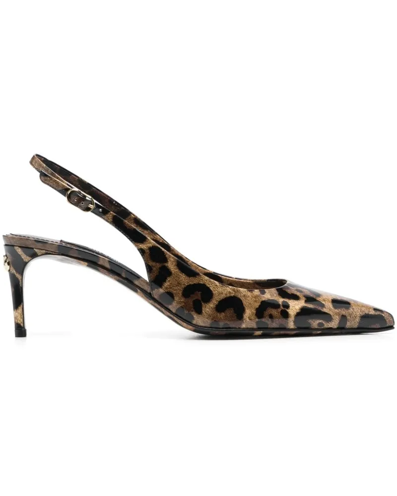 Dolce & Gabbana Slingback-Pumps 75mm - Schwarz Schwarz