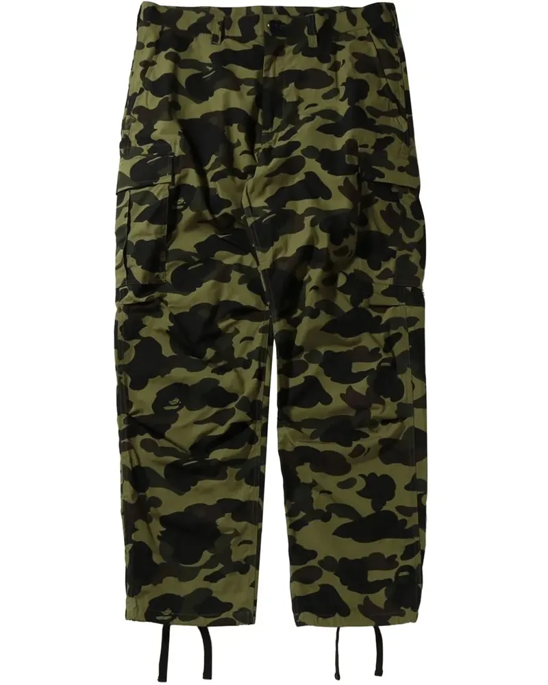 BAPE Cargohose mit Camouflage-Print - Grün Grün