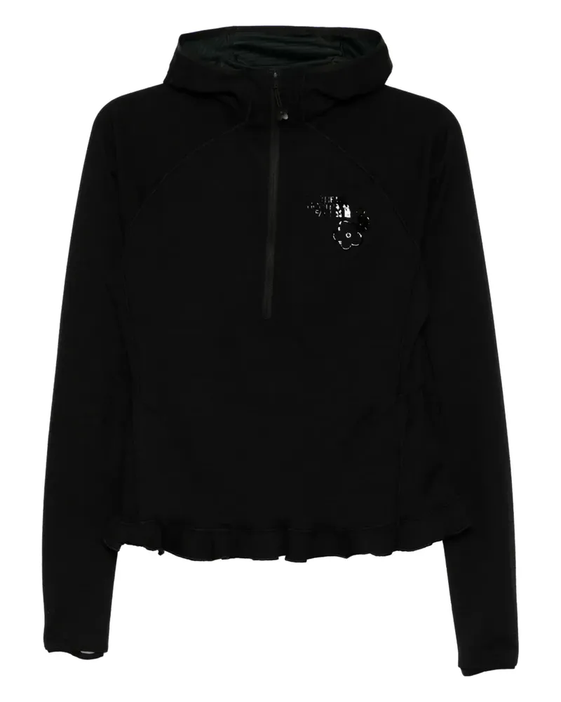 Cecilie Bahnsen Gerüschtes Oberteil mit Reißverschluss - Schwarz Schwarz