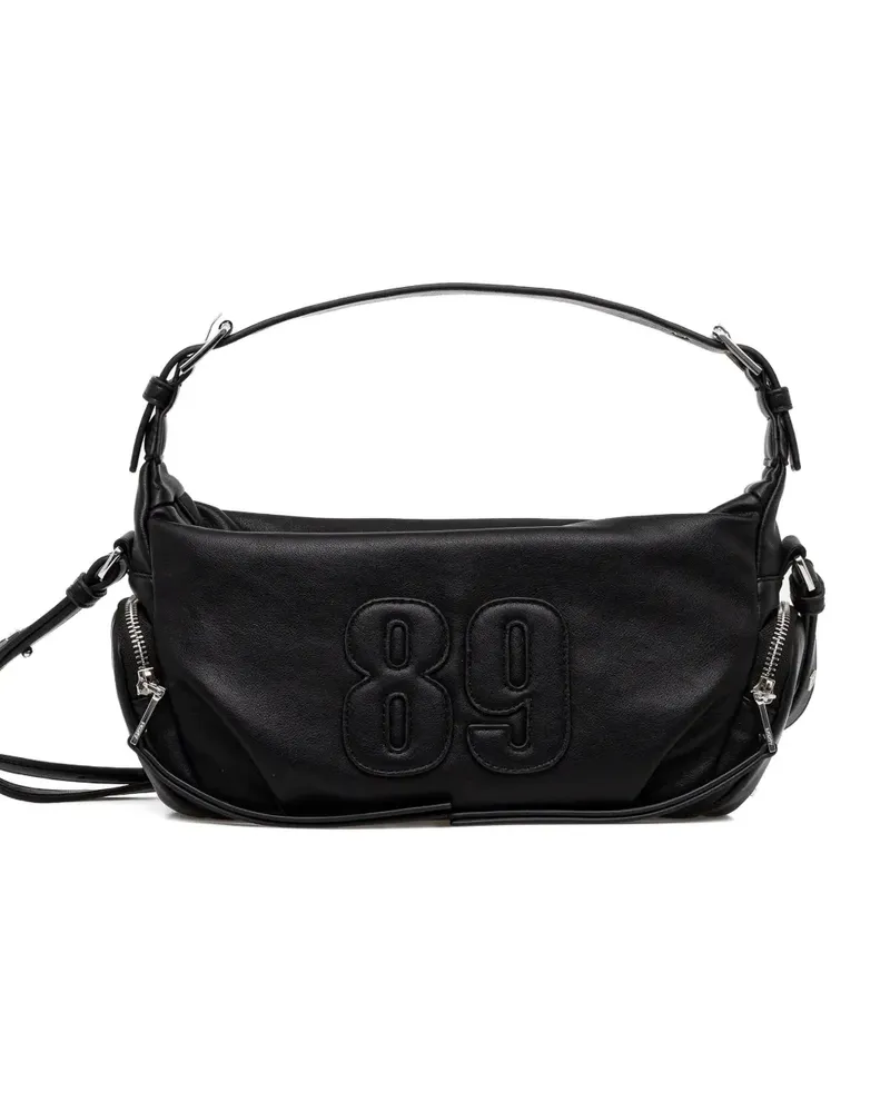 DKNY embossed-number shoulder bag - Schwarz Schwarz