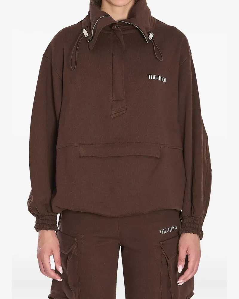 ATTICO Sweatshirt mit Reißverschluss - Braun Braun