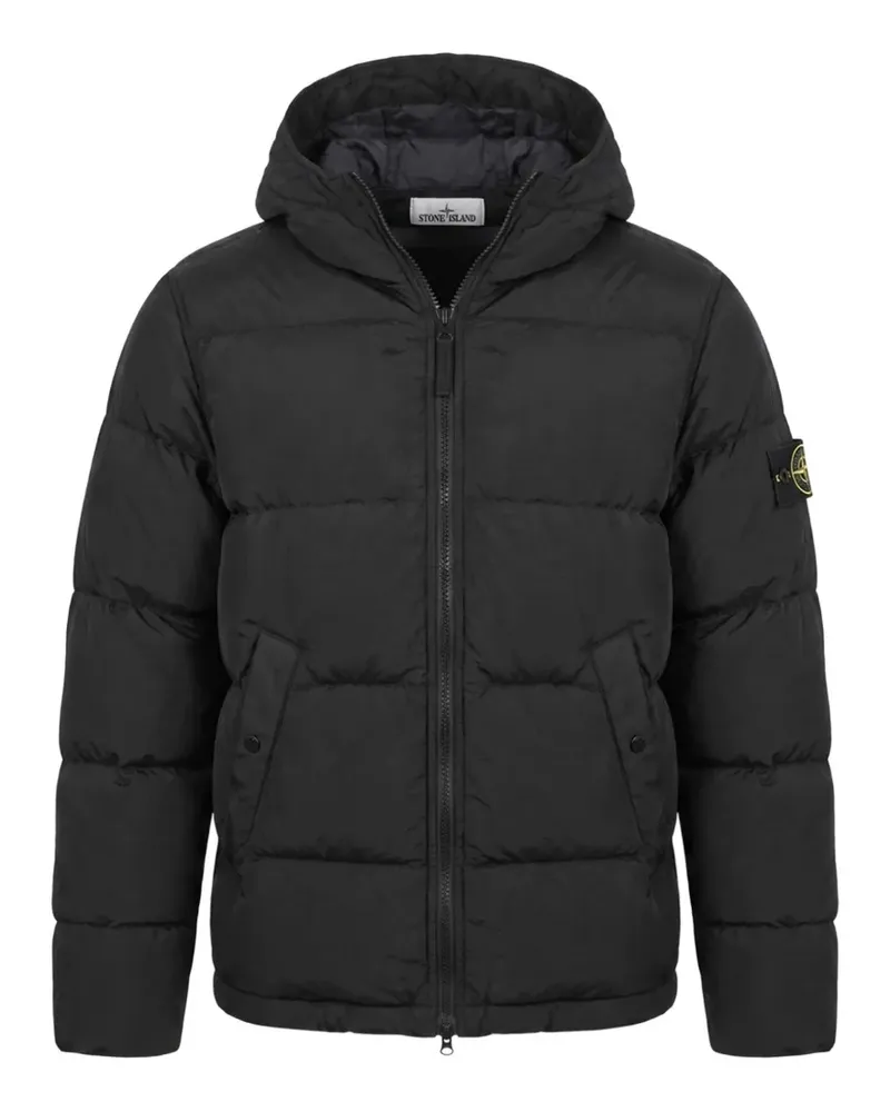 Stone Island 4100019 Nylon Metal in ECONYL jacket - Schwarz Schwarz