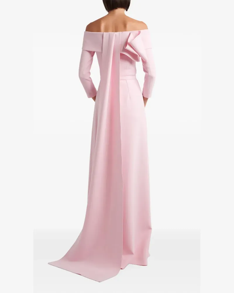 Safiyaa off-shoulder bow-detail maxi dress - Rosa Rosa