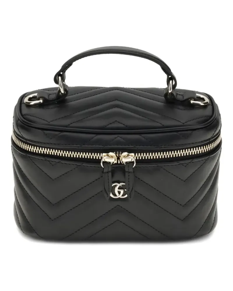 Gucci Mini GG Marmont Kosmetiktasche - Schwarz Schwarz