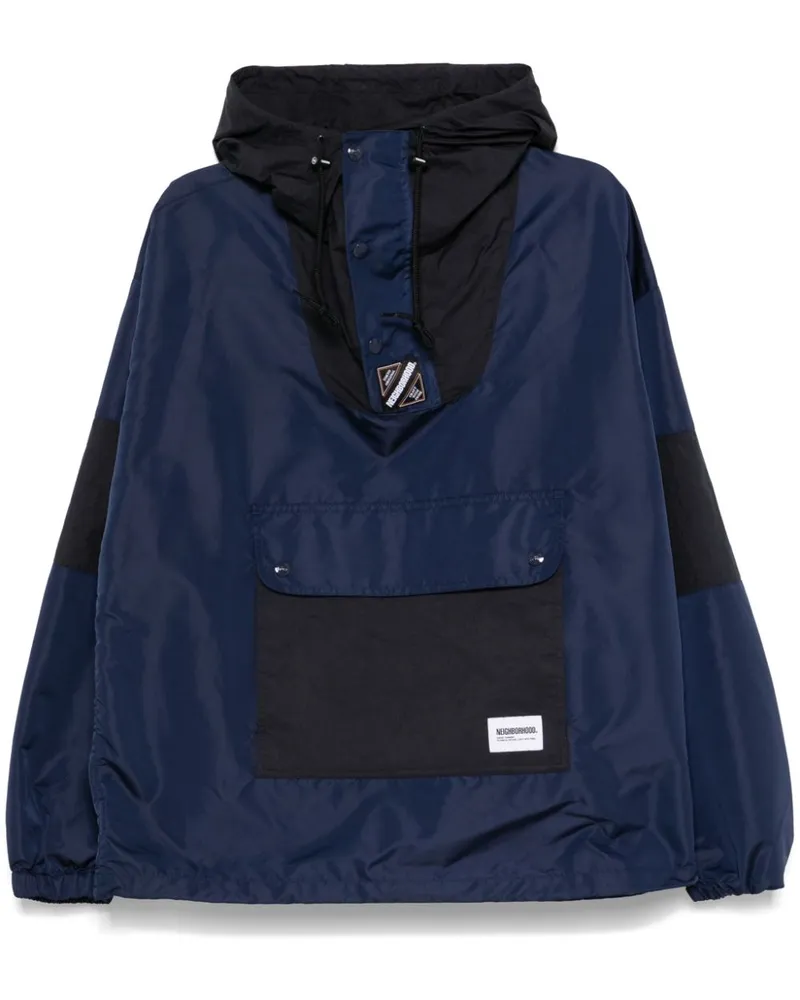 Neighborhood Jacke mit Logo-Patch - Blau Blau