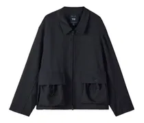 Jacke mit Klappentasche - Schwarz