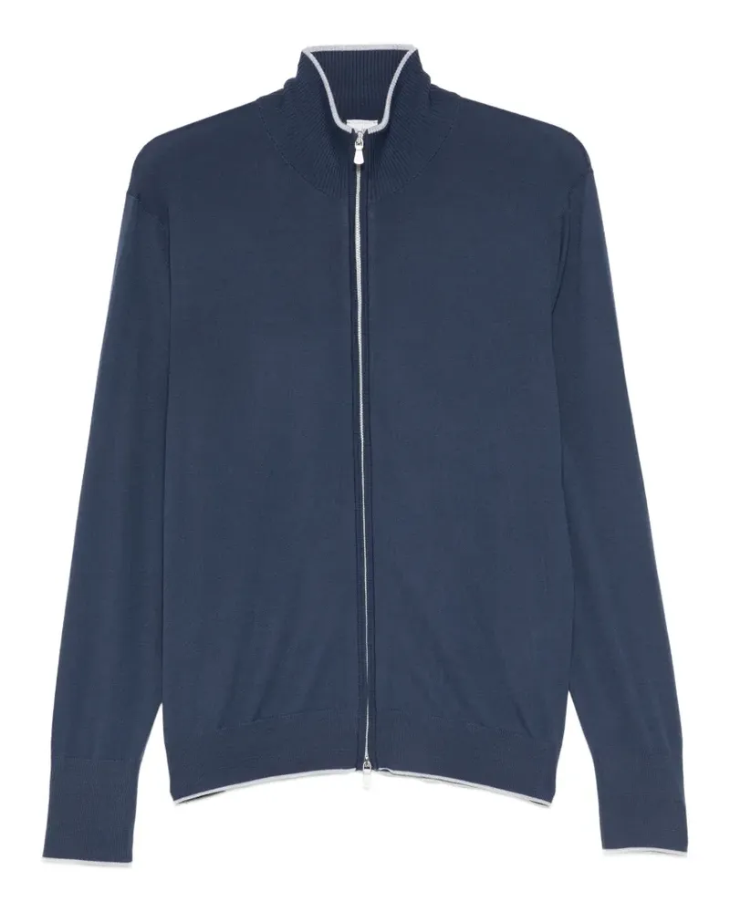 Eleventy Cardigan mit Reißverschluss - Blau Blau