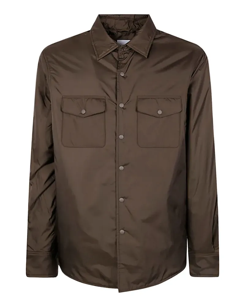 ASPESI 13 PIU buttoned pocket shirt - Braun Braun