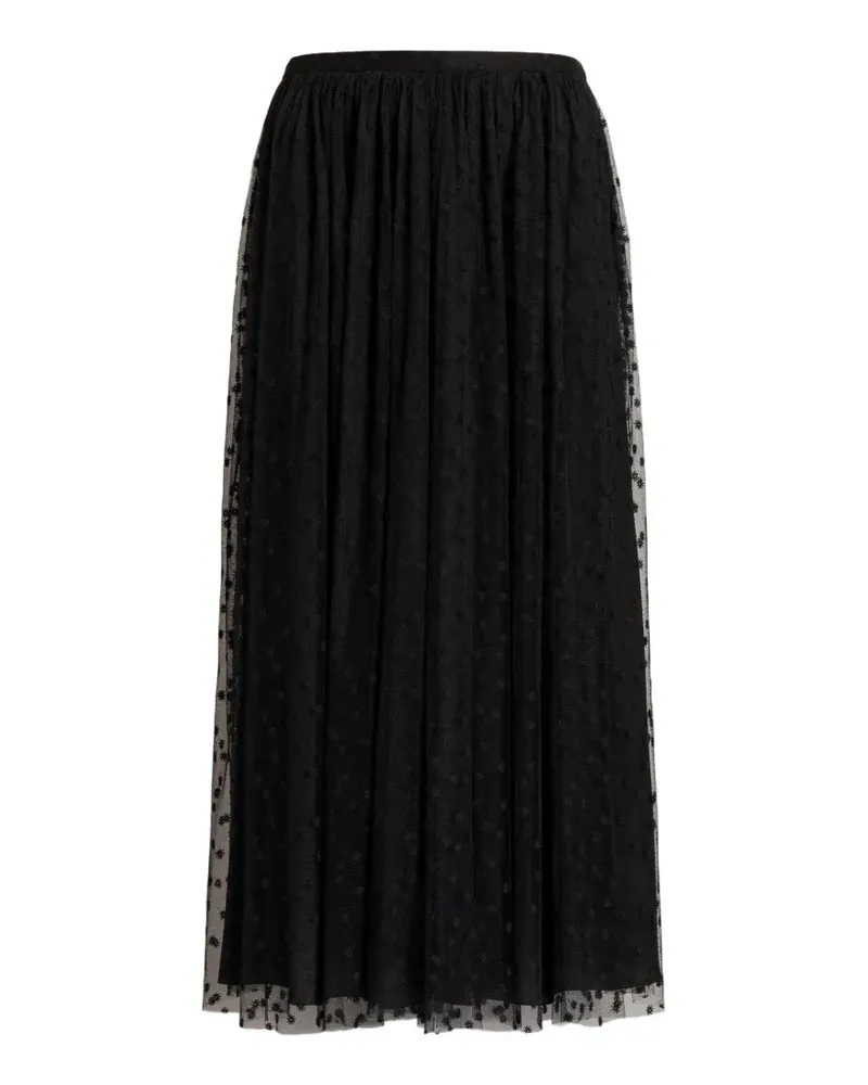 Alberta Ferretti Midirock aus Tüll - Schwarz Schwarz
