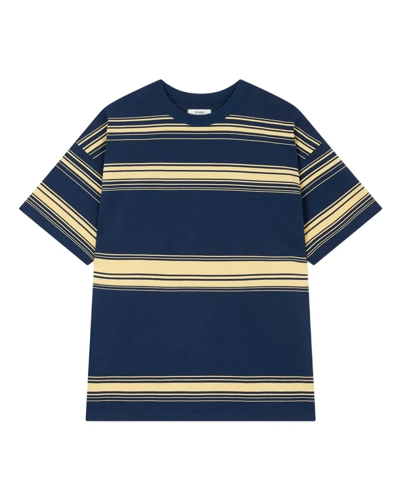 STUDIO TOMBOY Gestreiftes T-Shirt - Blau Blau