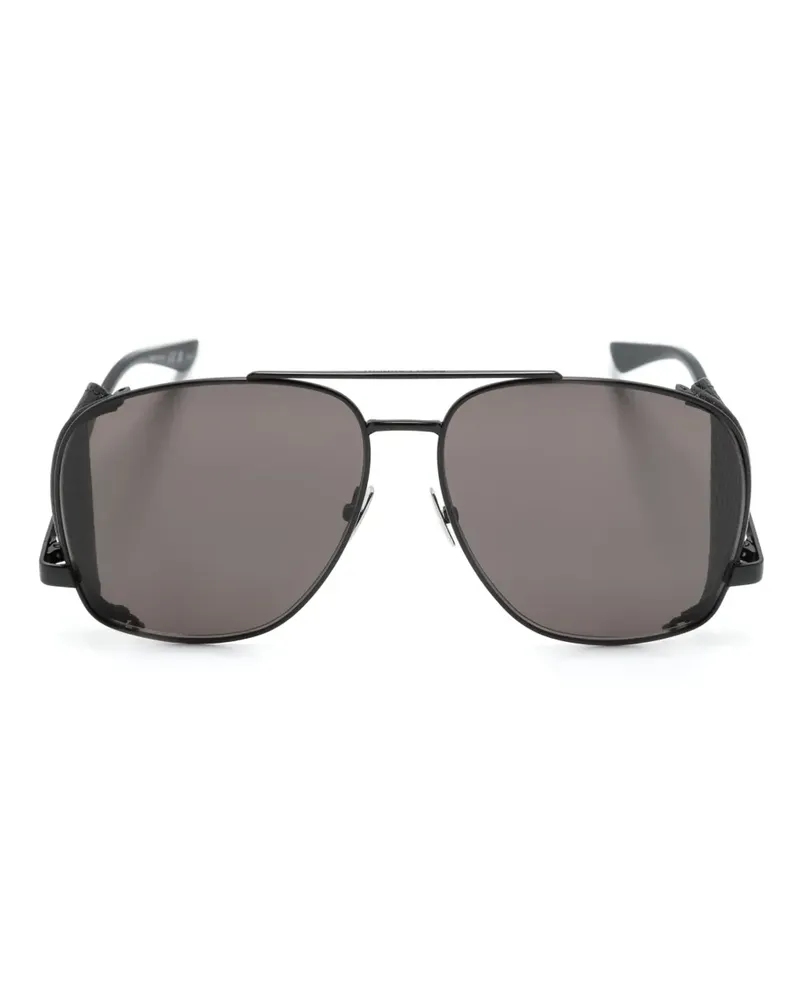 Saint Laurent Leon Pilotenbrille - Schwarz Schwarz