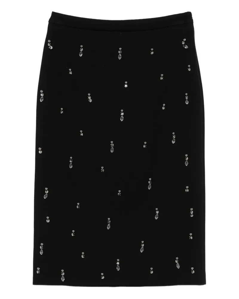 Semicouture Rock mit Strass - Schwarz Schwarz