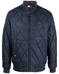 Tommy Hilfiger Gesteppte Jacke mit Logo-Patch Blau