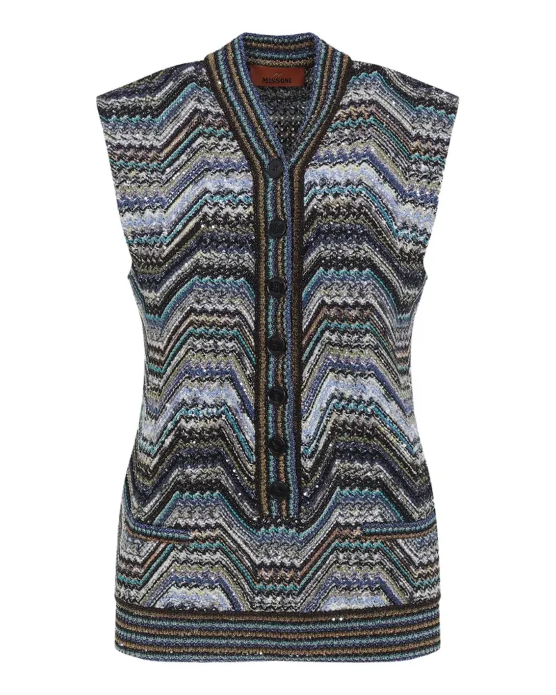 Missoni knitted jacket - Blau Blau