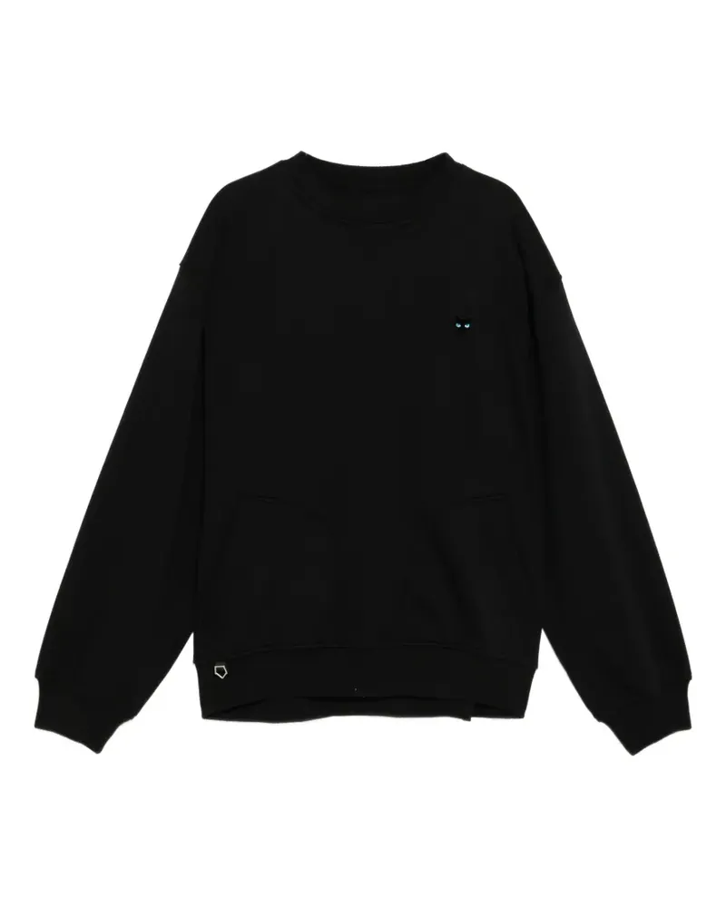 SONGZIO Sweatshirt mit Logo-Patch - Schwarz Schwarz