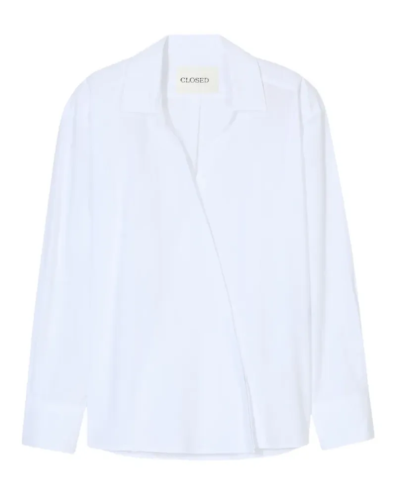 Closed asymmetric shirt - Weiß Weiß