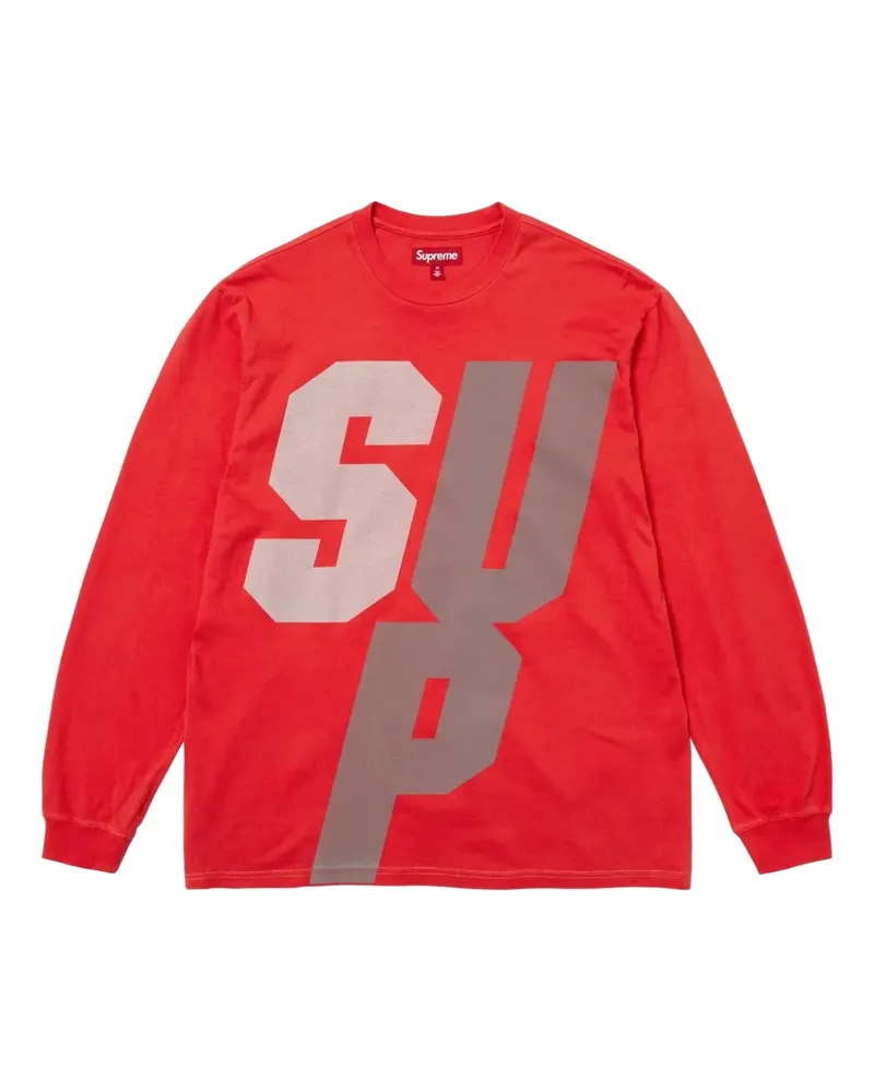 Supreme Being reflective long-sleeve T-shirt - Rot Rot